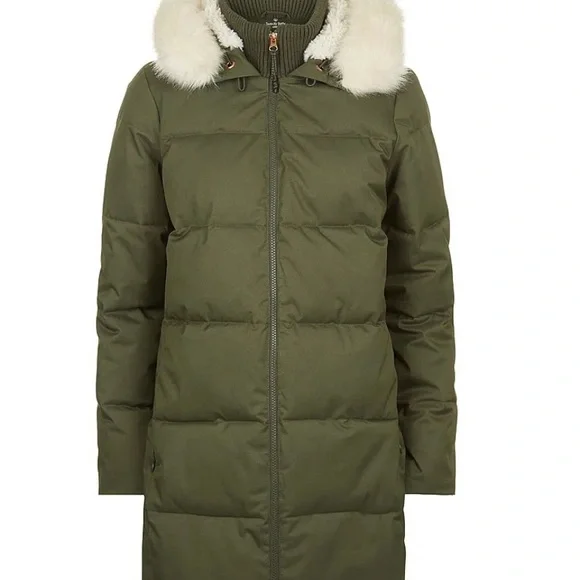 Sweaty Betty Olive Green Puffer Coat size small - Picture 3 of 9